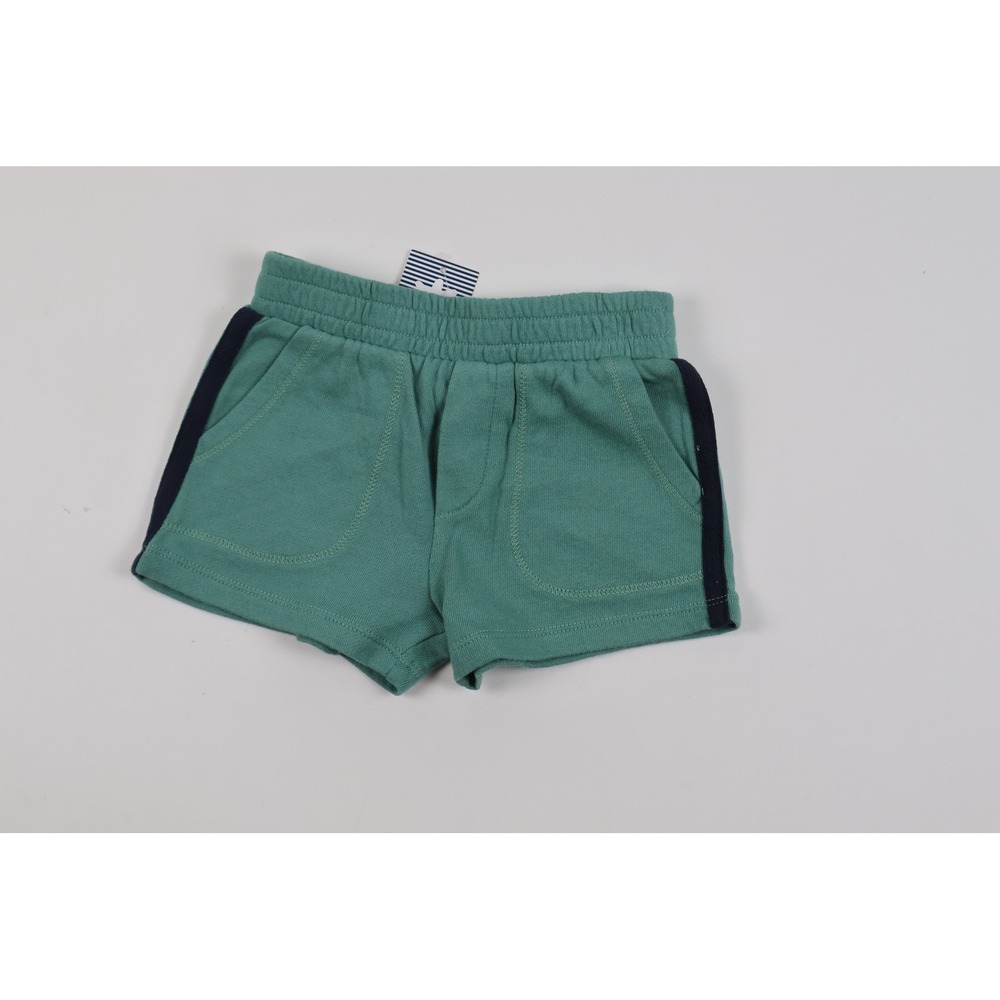 Splendid Baby Shorts Side Stripe Green Blue 12-18M NWT